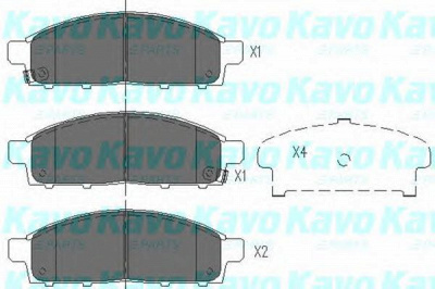 KAVO PARTS kbp5520 -  Комплект тормозных колодок, дисковый тормоз
